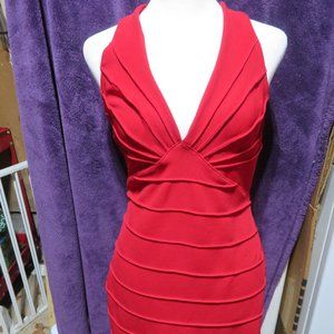 Gorgeous Halter-Style RED dress.  Size M and worn ONCE! Brand is PEEP